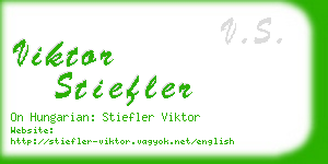 viktor stiefler business card